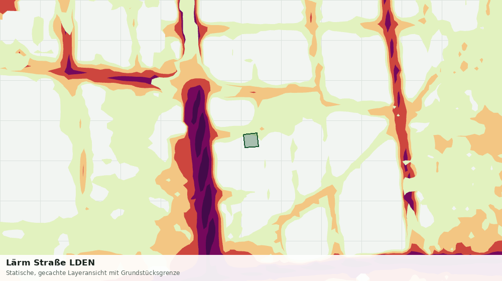 Statische Kartenansicht: Lärm Straße LDEN
