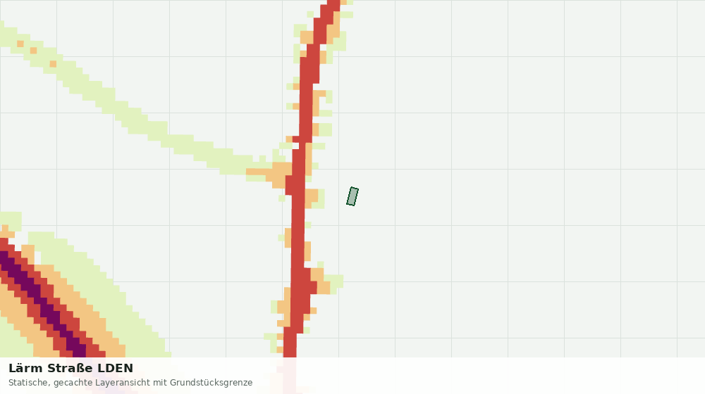 Statische Kartenansicht: Lärm Straße LDEN