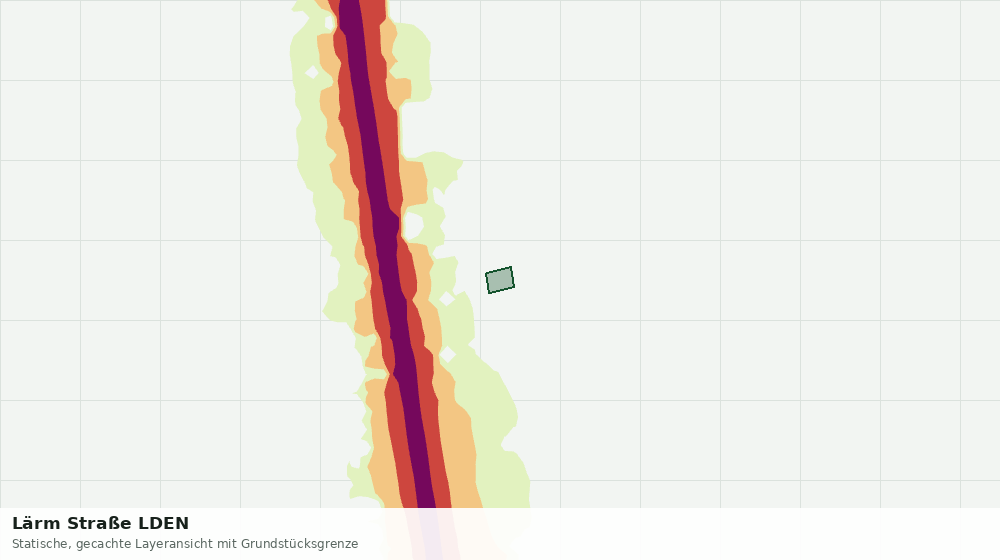 Statische Kartenansicht: Lärm Straße LDEN