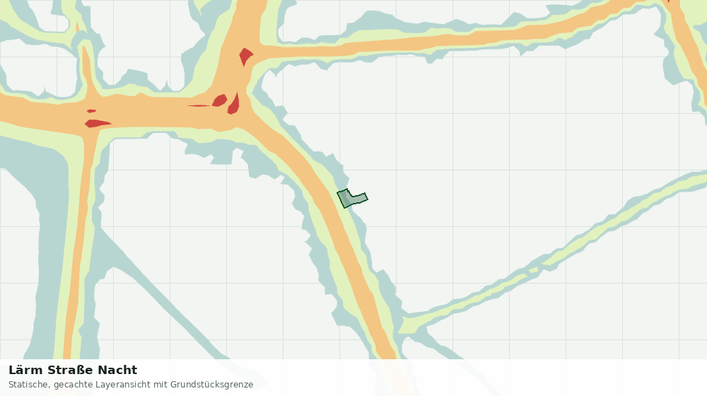 Statische Kartenansicht: Lärm Straße Nacht