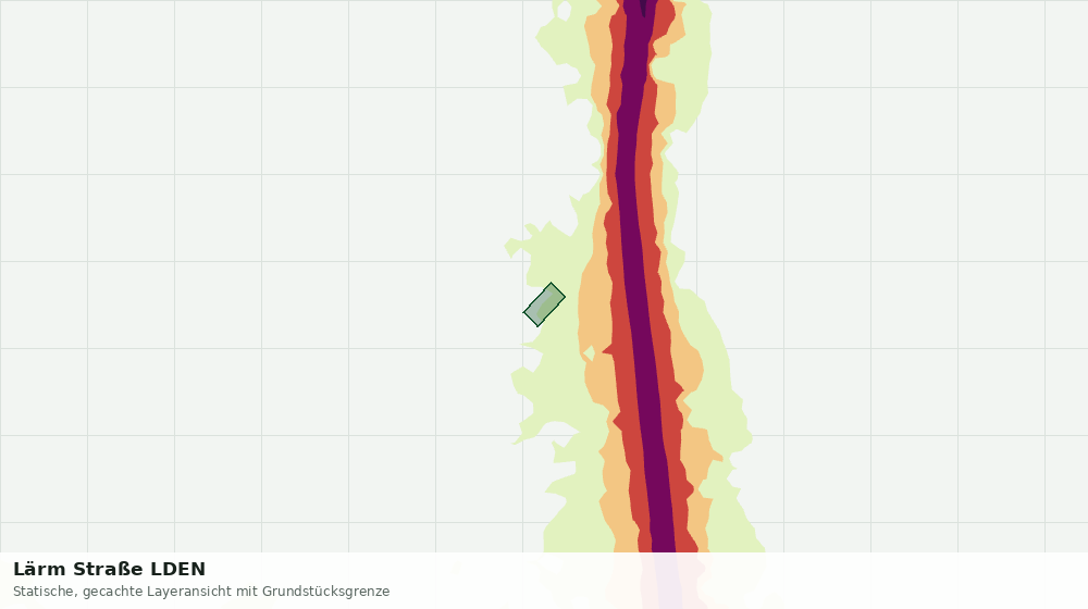 Statische Kartenansicht: Lärm Straße LDEN