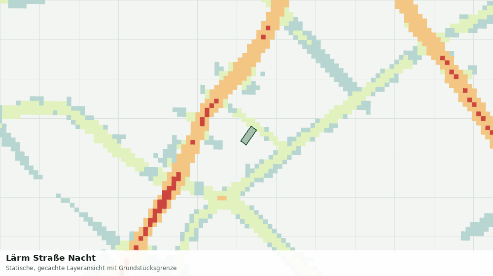 Statische Kartenansicht: Lärm Straße Nacht