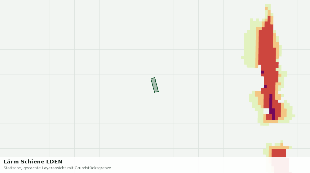 Statische Kartenansicht: Lärm Schiene LDEN