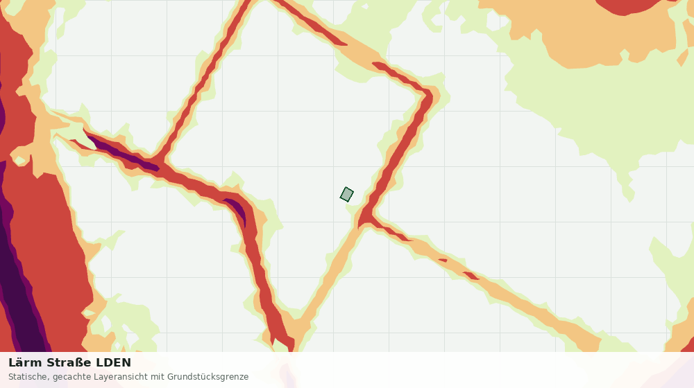 Statische Kartenansicht: Lärm Straße LDEN