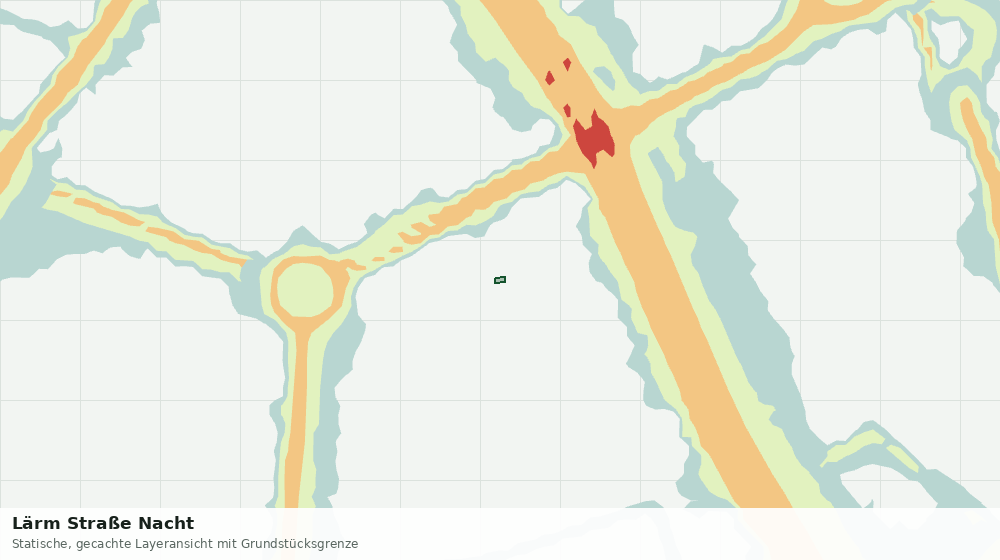 Statische Kartenansicht: Lärm Straße Nacht