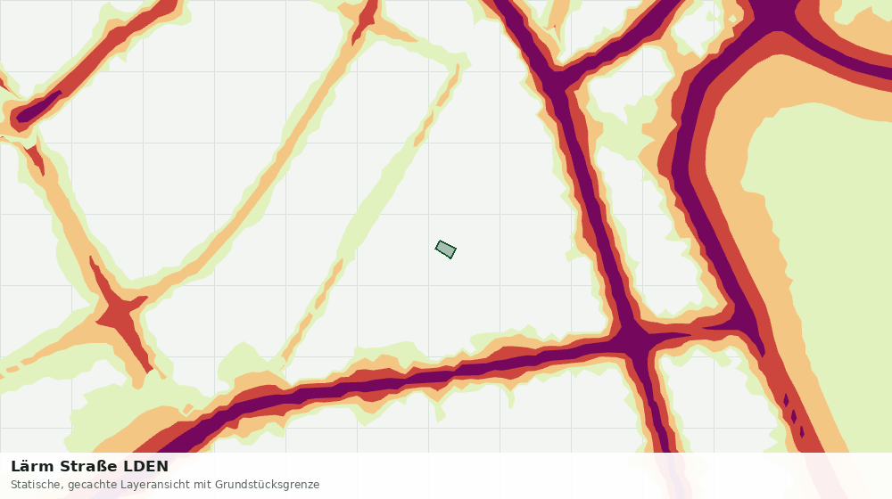 Statische Kartenansicht: Lärm Straße LDEN