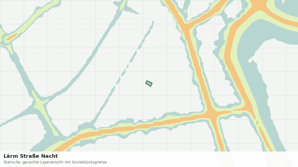 Statische Kartenansicht: Lärm Straße Nacht