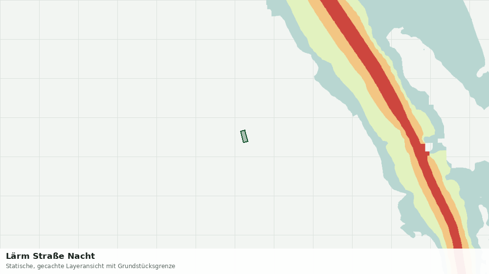 Statische Kartenansicht: Lärm Straße Nacht