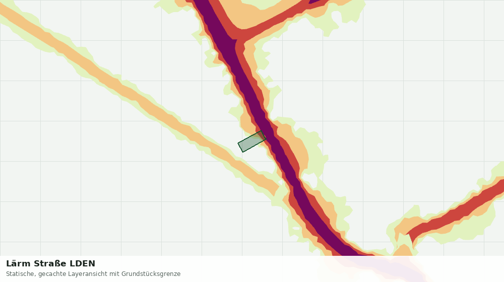 Statische Kartenansicht: Lärm Straße LDEN