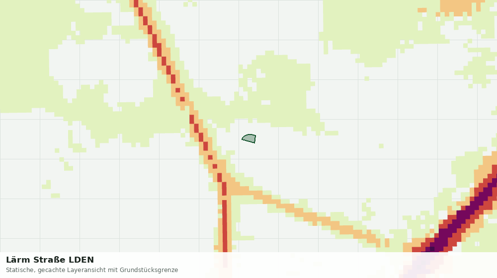 Statische Kartenansicht: Lärm Straße LDEN