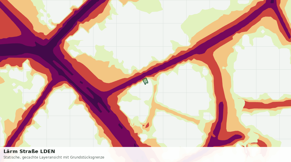 Statische Kartenansicht: Lärm Straße LDEN