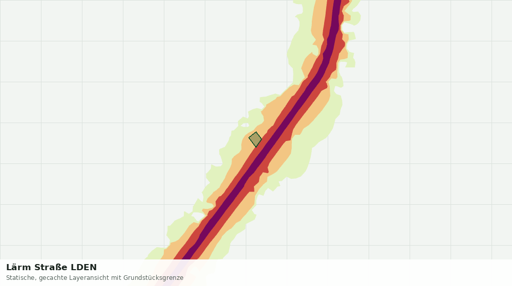 Statische Kartenansicht: Lärm Straße LDEN