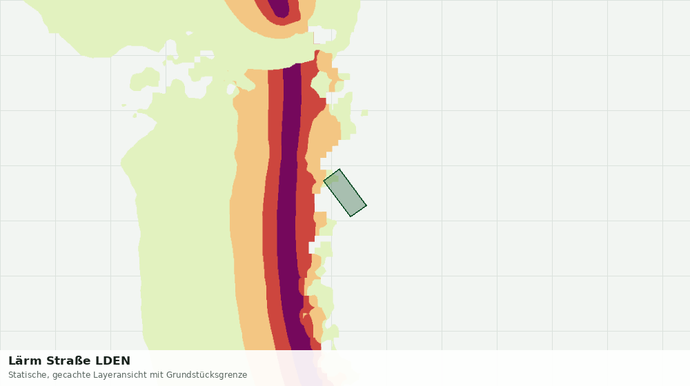 Statische Kartenansicht: Lärm Straße LDEN