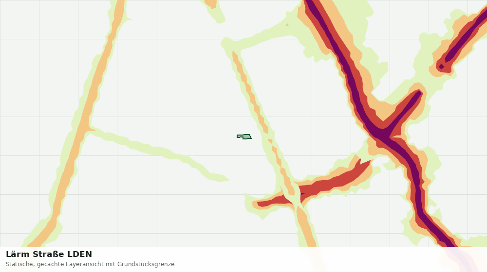 Statische Kartenansicht: Lärm Straße LDEN
