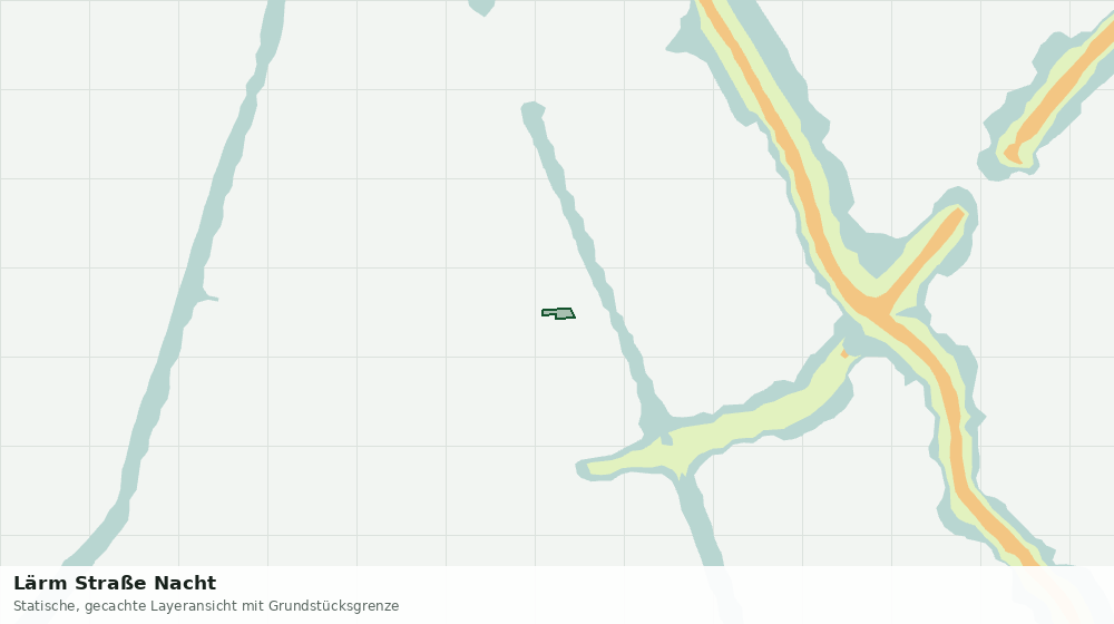 Statische Kartenansicht: Lärm Straße Nacht