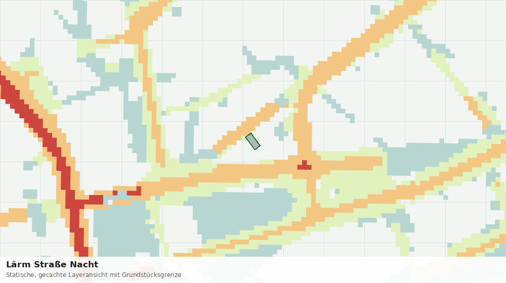 Statische Kartenansicht: Lärm Straße Nacht