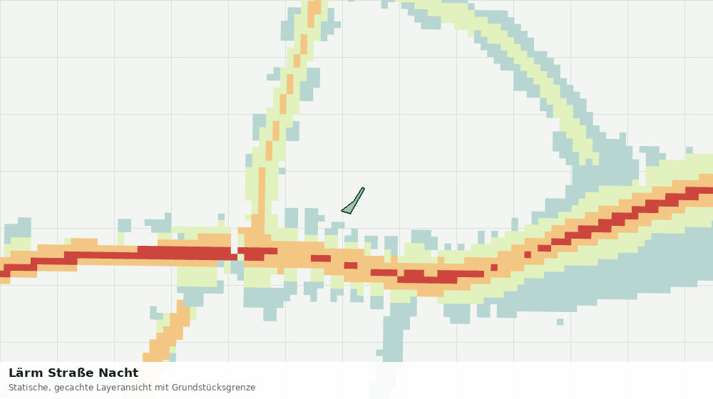 Statische Kartenansicht: Lärm Straße Nacht