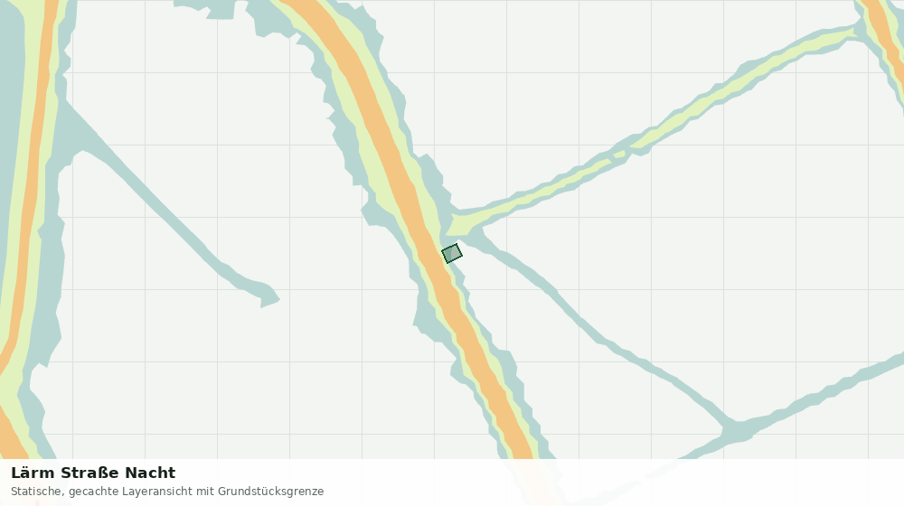 Statische Kartenansicht: Lärm Straße Nacht