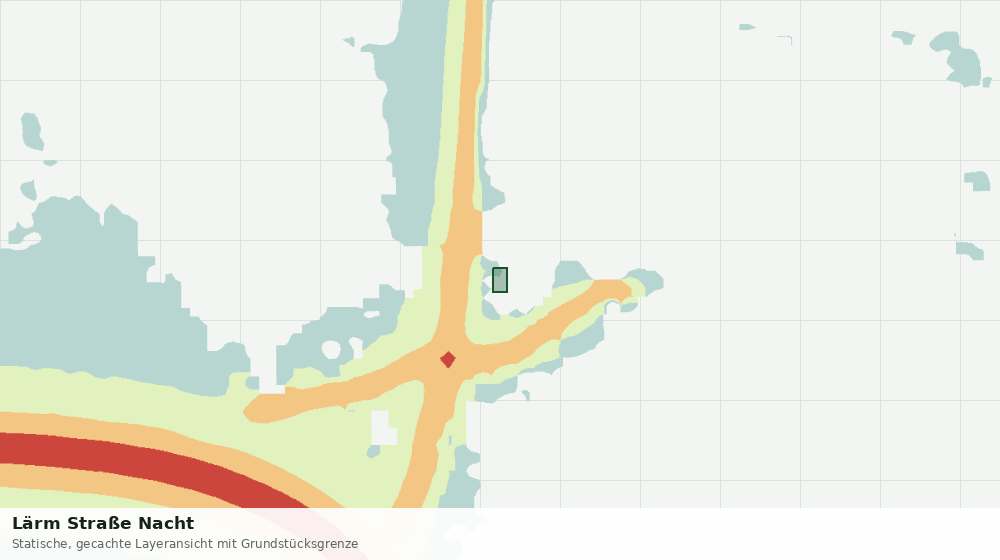 Statische Kartenansicht: Lärm Straße Nacht