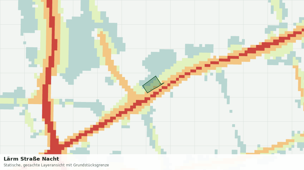 Statische Kartenansicht: Lärm Straße Nacht