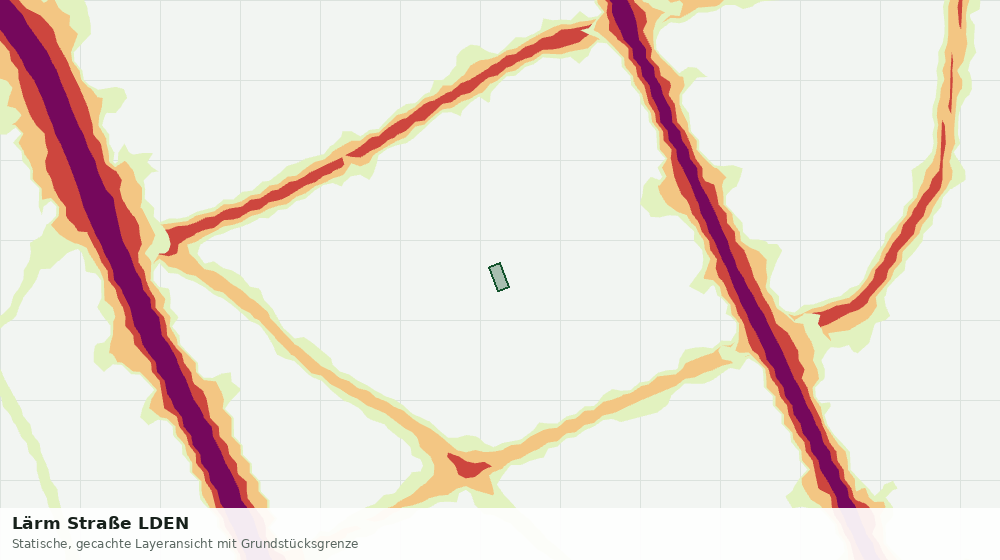 Statische Kartenansicht: Lärm Straße LDEN