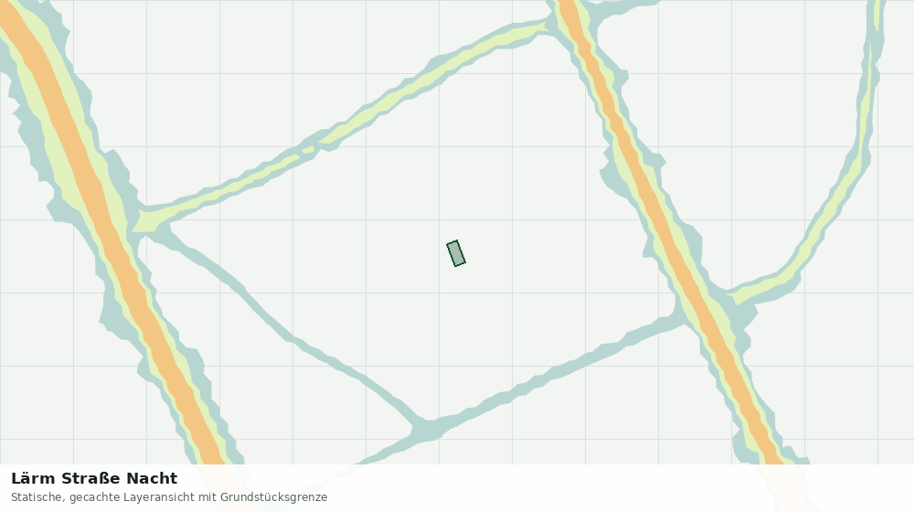 Statische Kartenansicht: Lärm Straße Nacht
