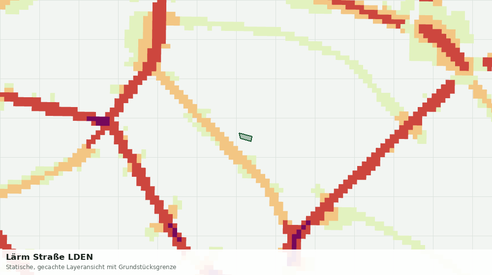 Statische Kartenansicht: Lärm Straße LDEN