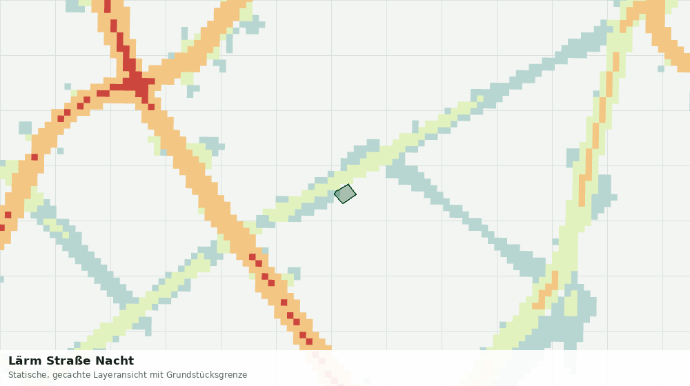 Statische Kartenansicht: Lärm Straße Nacht