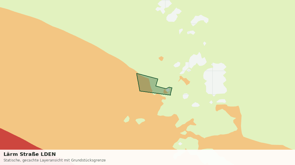 Statische Kartenansicht: Lärm Straße LDEN