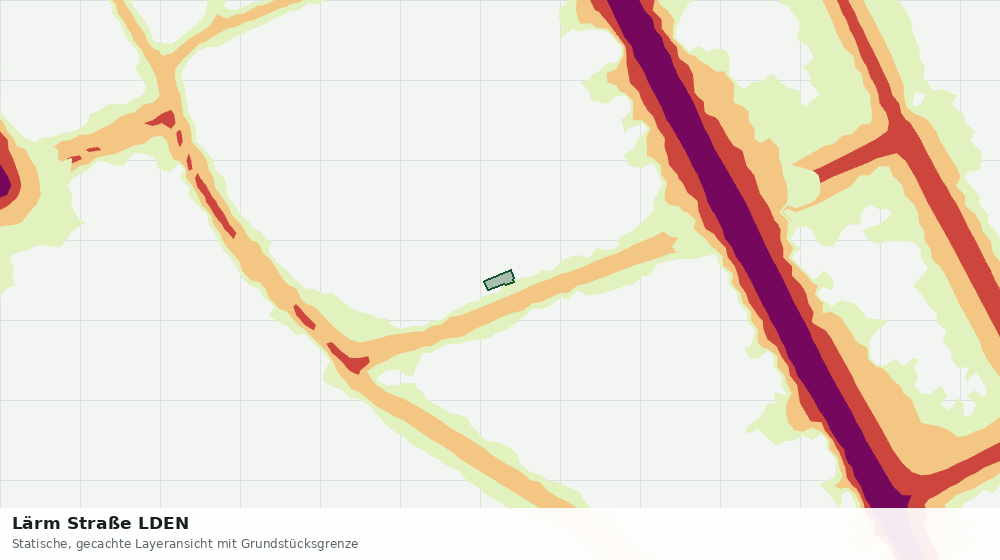Statische Kartenansicht: Lärm Straße LDEN