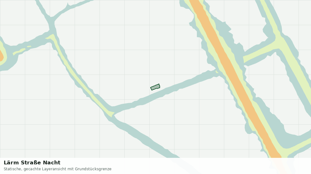 Statische Kartenansicht: Lärm Straße Nacht