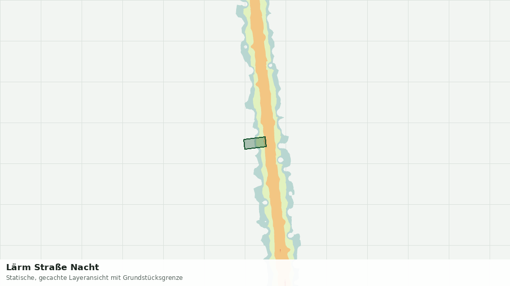 Statische Kartenansicht: Lärm Straße Nacht