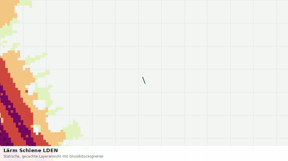 Statische Kartenansicht: Lärm Schiene LDEN