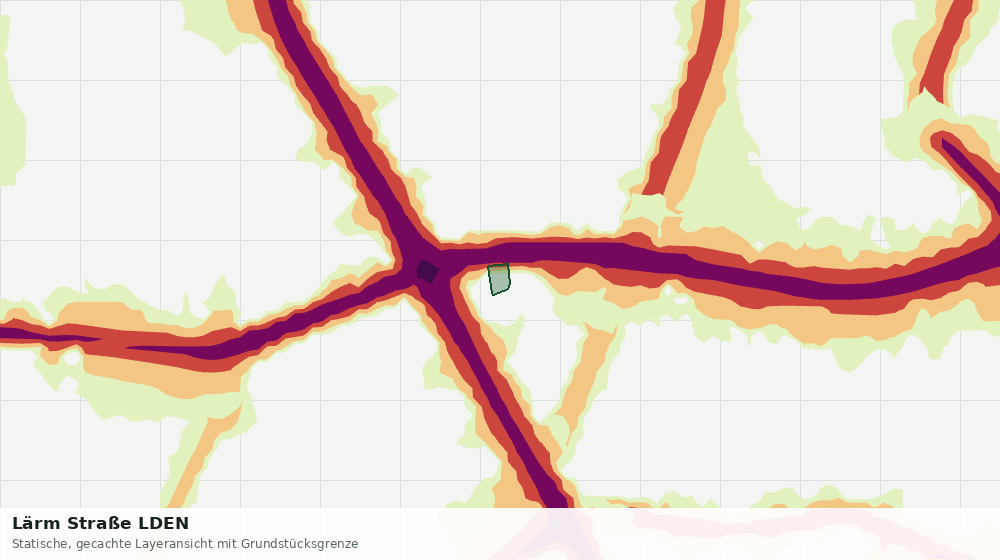 Statische Kartenansicht: Lärm Straße LDEN