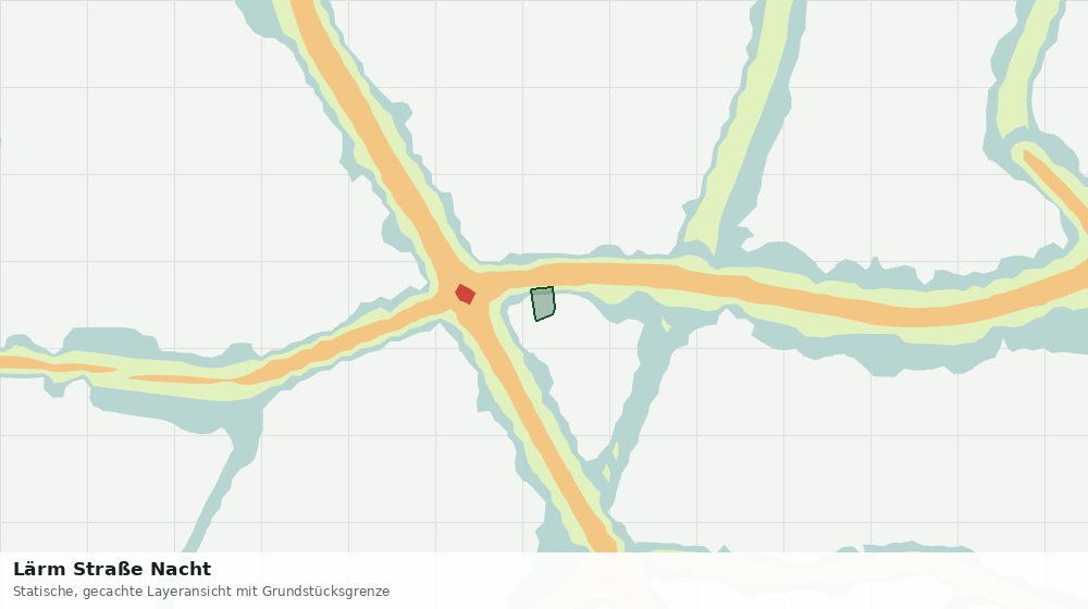 Statische Kartenansicht: Lärm Straße Nacht