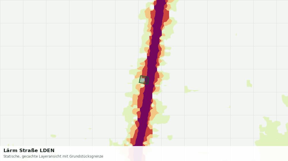 Statische Kartenansicht: Lärm Straße LDEN