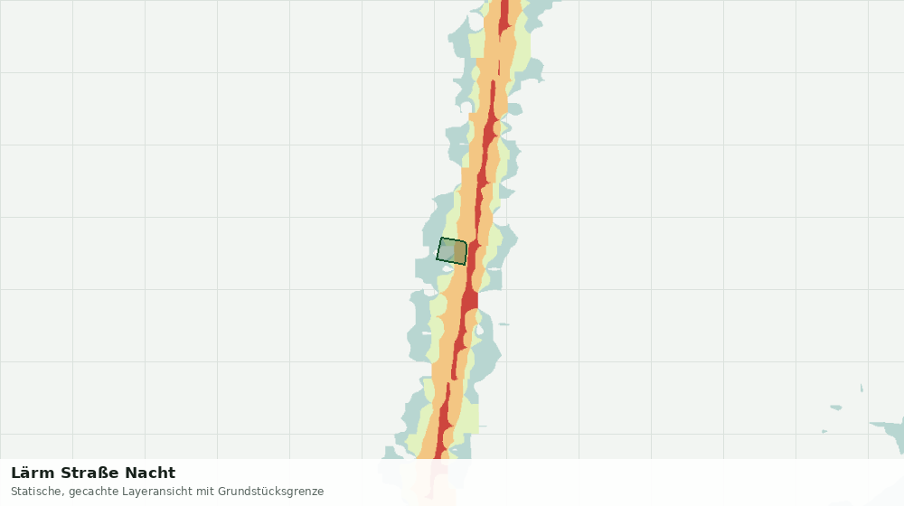 Statische Kartenansicht: Lärm Straße Nacht
