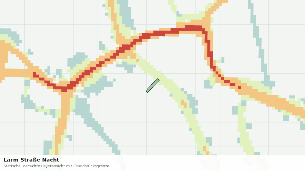 Statische Kartenansicht: Lärm Straße Nacht