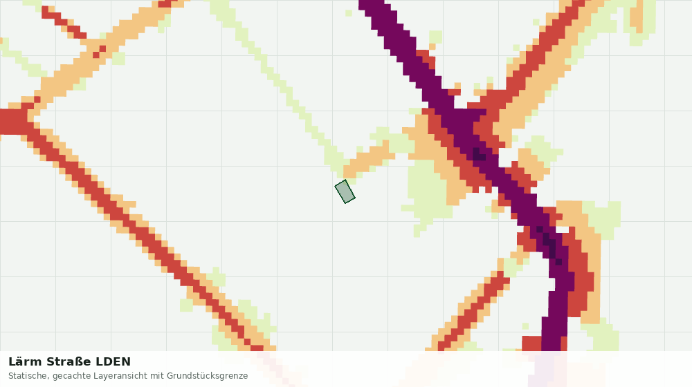 Statische Kartenansicht: Lärm Straße LDEN