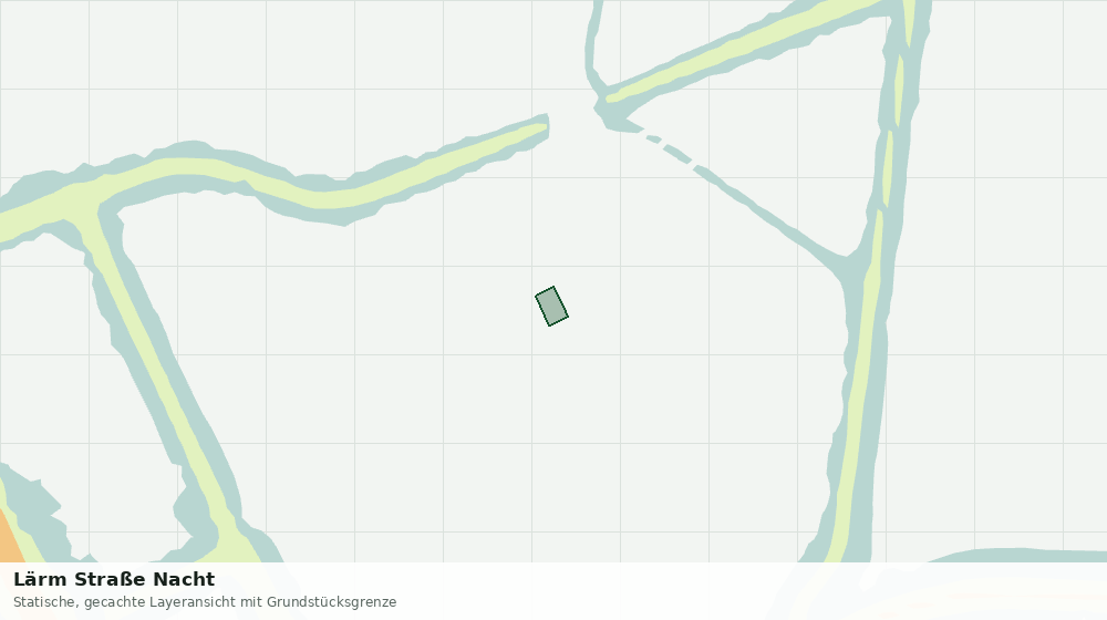 Statische Kartenansicht: Lärm Straße Nacht