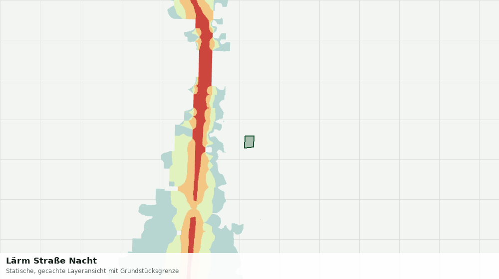 Statische Kartenansicht: Lärm Straße Nacht