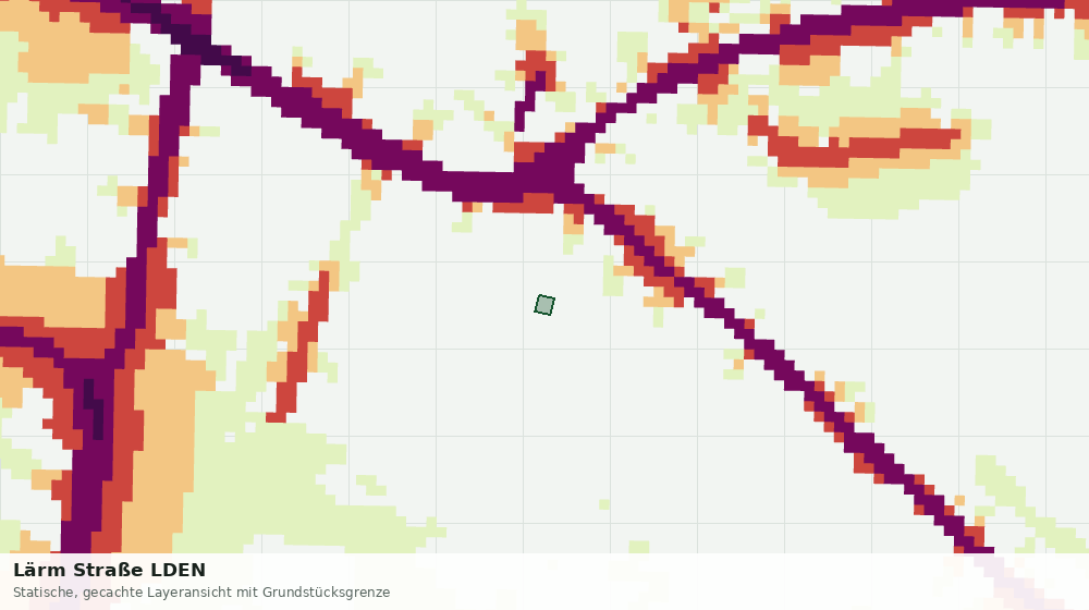 Statische Kartenansicht: Lärm Straße LDEN