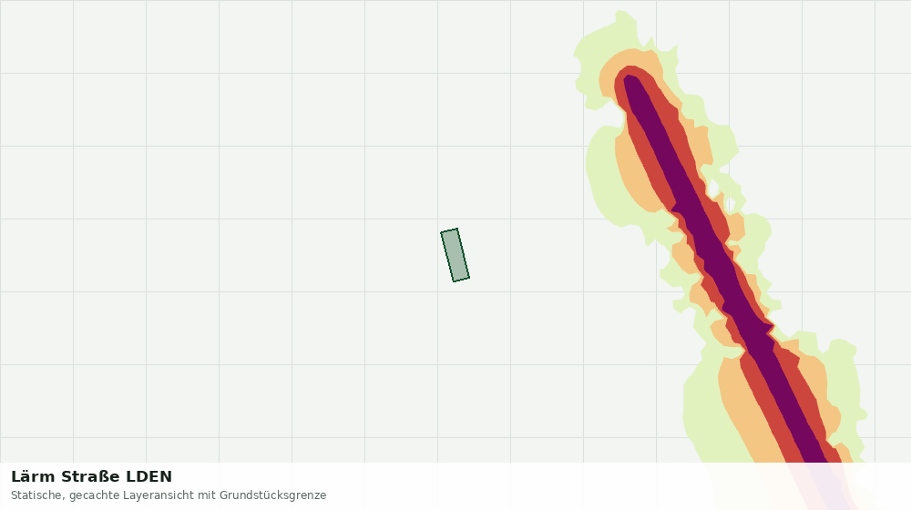 Statische Kartenansicht: Lärm Straße LDEN