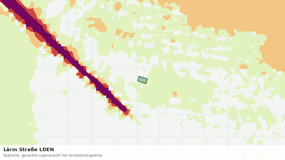 Statische Kartenansicht: Lärm Straße LDEN
