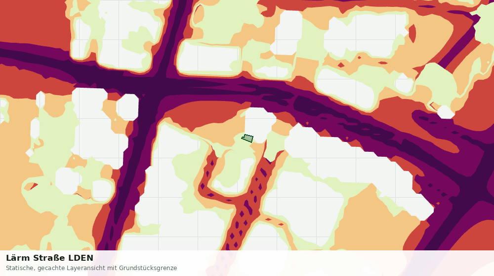 Statische Kartenansicht: Lärm Straße LDEN