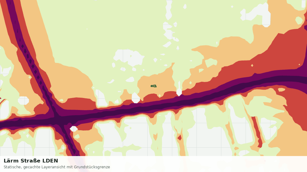 Statische Kartenansicht: Lärm Straße LDEN