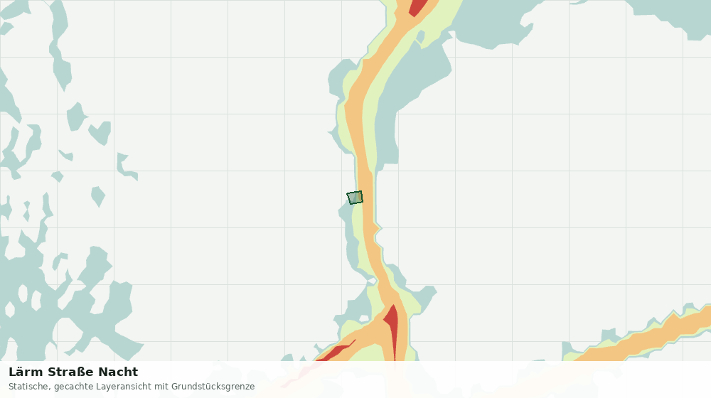 Statische Kartenansicht: Lärm Straße Nacht