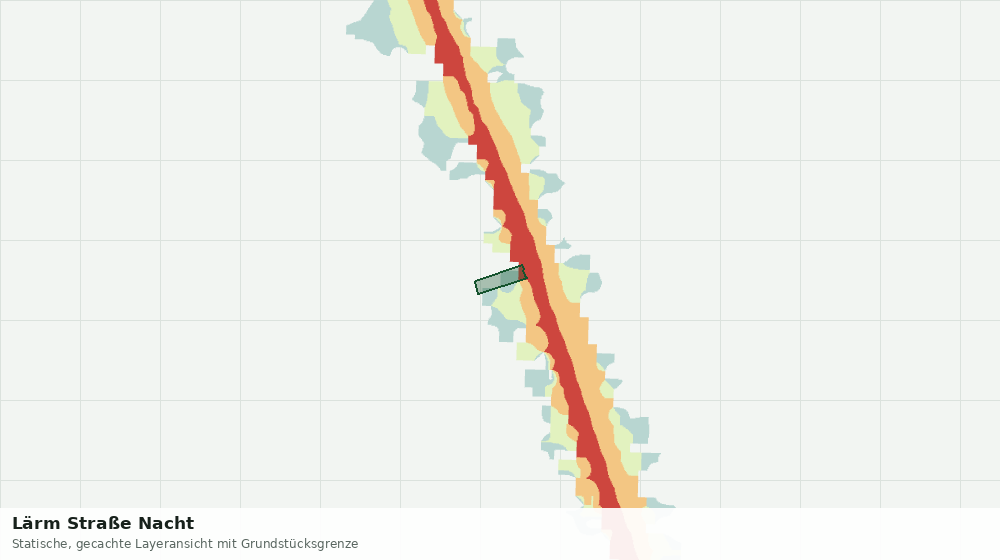 Statische Kartenansicht: Lärm Straße Nacht