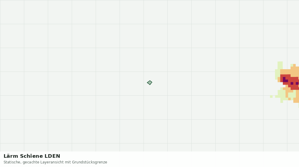 Statische Kartenansicht: Lärm Schiene LDEN