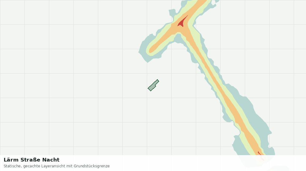 Statische Kartenansicht: Lärm Straße Nacht